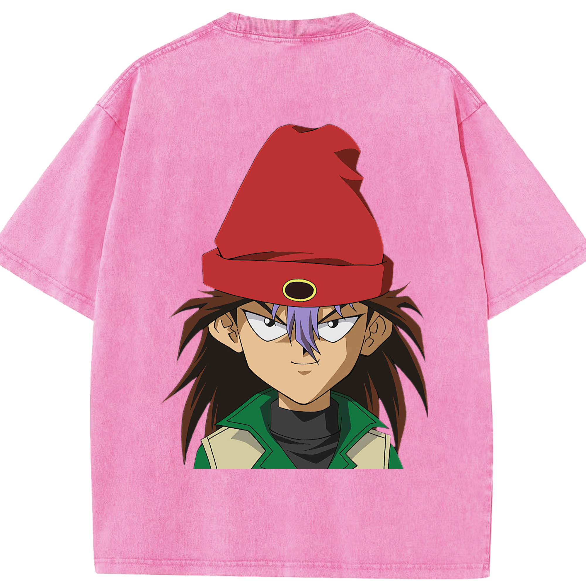 （画像用） 遊☆戯☆王 Yu-Gi-Oh! 綿100% ヴィンテージ風 半袖Tシャツ（背面プリント）